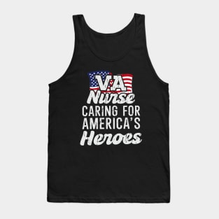 VA Nurse Carin For America's Heroes Tank Top